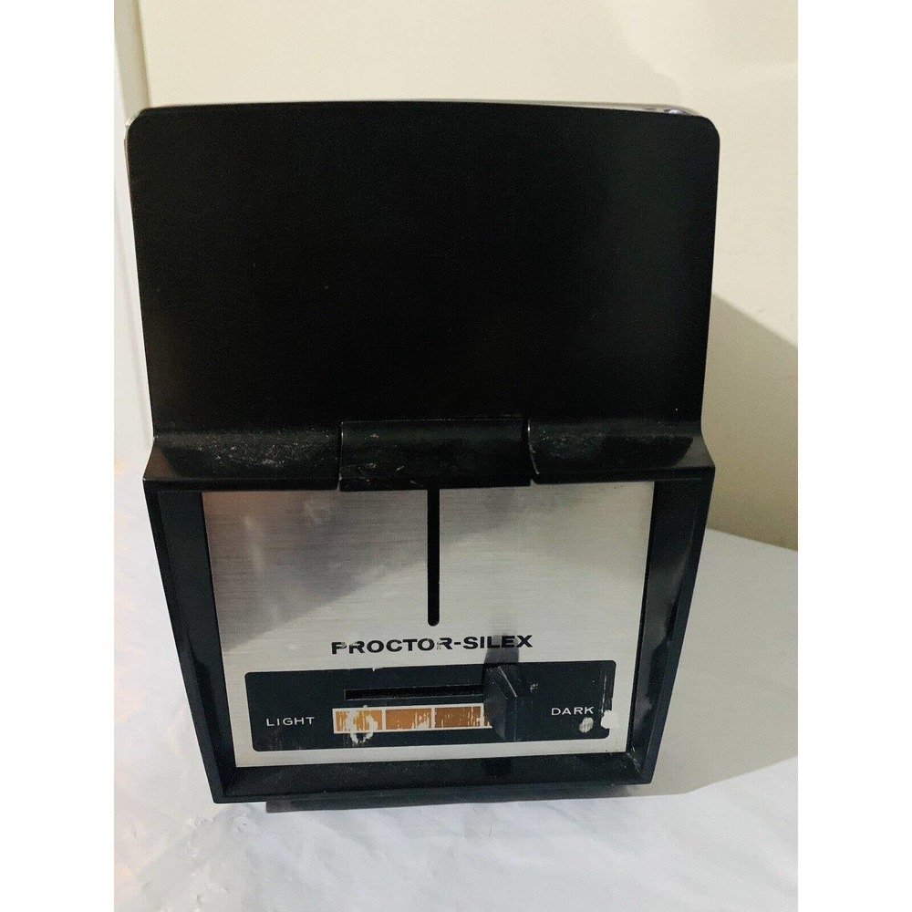 Proctor Silex Toaster Chrome Vintage Model T204B Mid Century Modern Kitchen